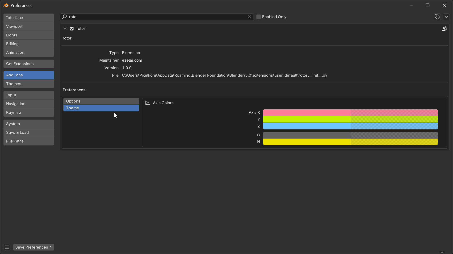 Enable Addon